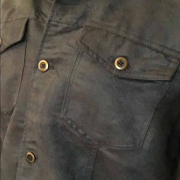 New Men’s Ultra Micro-Suede Button Down Layering Shirt Jacket - Picture 2 of 8